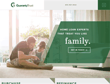 Tablet Screenshot of guarantytrust.com